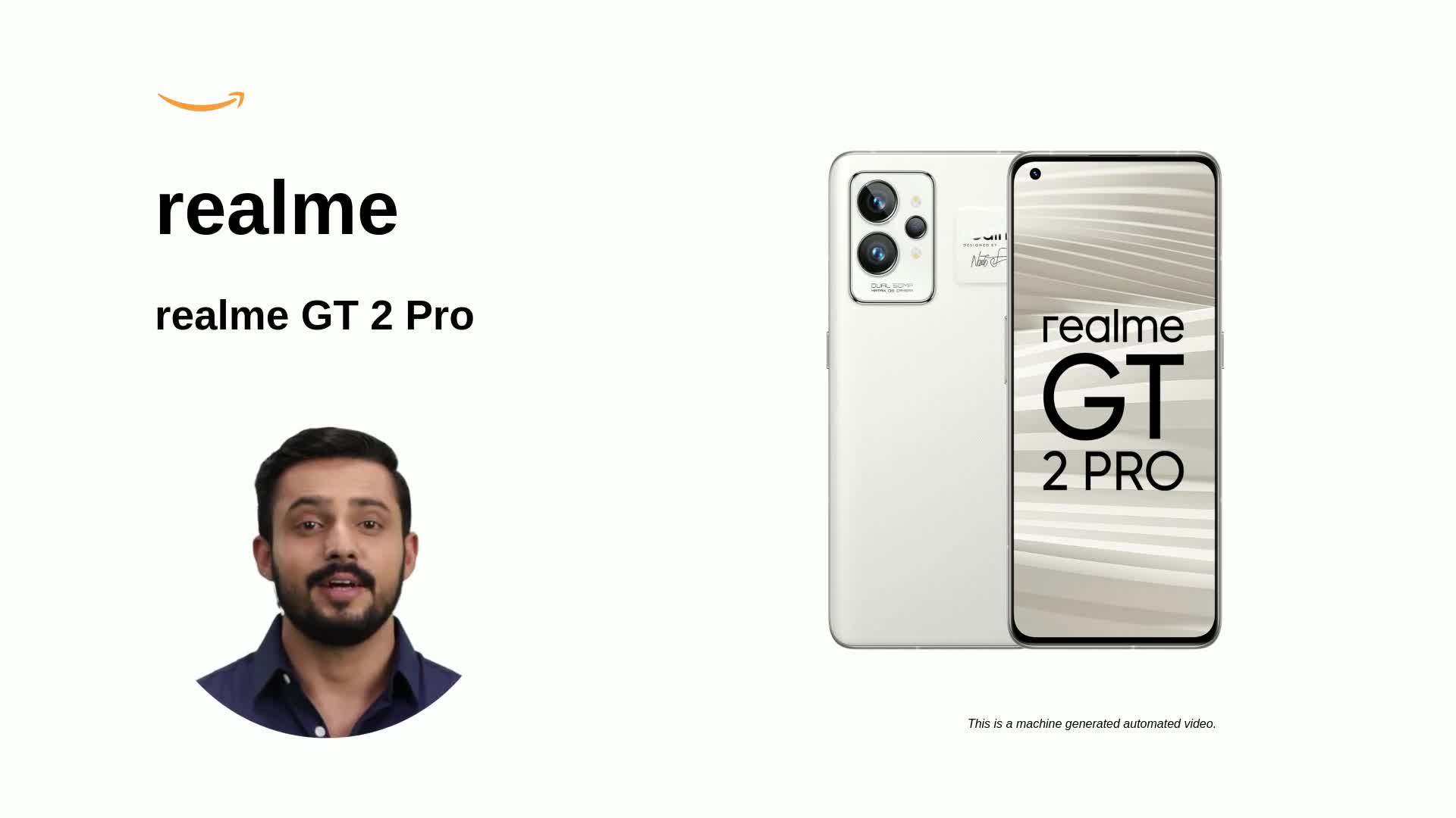 極美品 realme GT 2 Pro ホワイト realme GT 2 Pro Smartphone